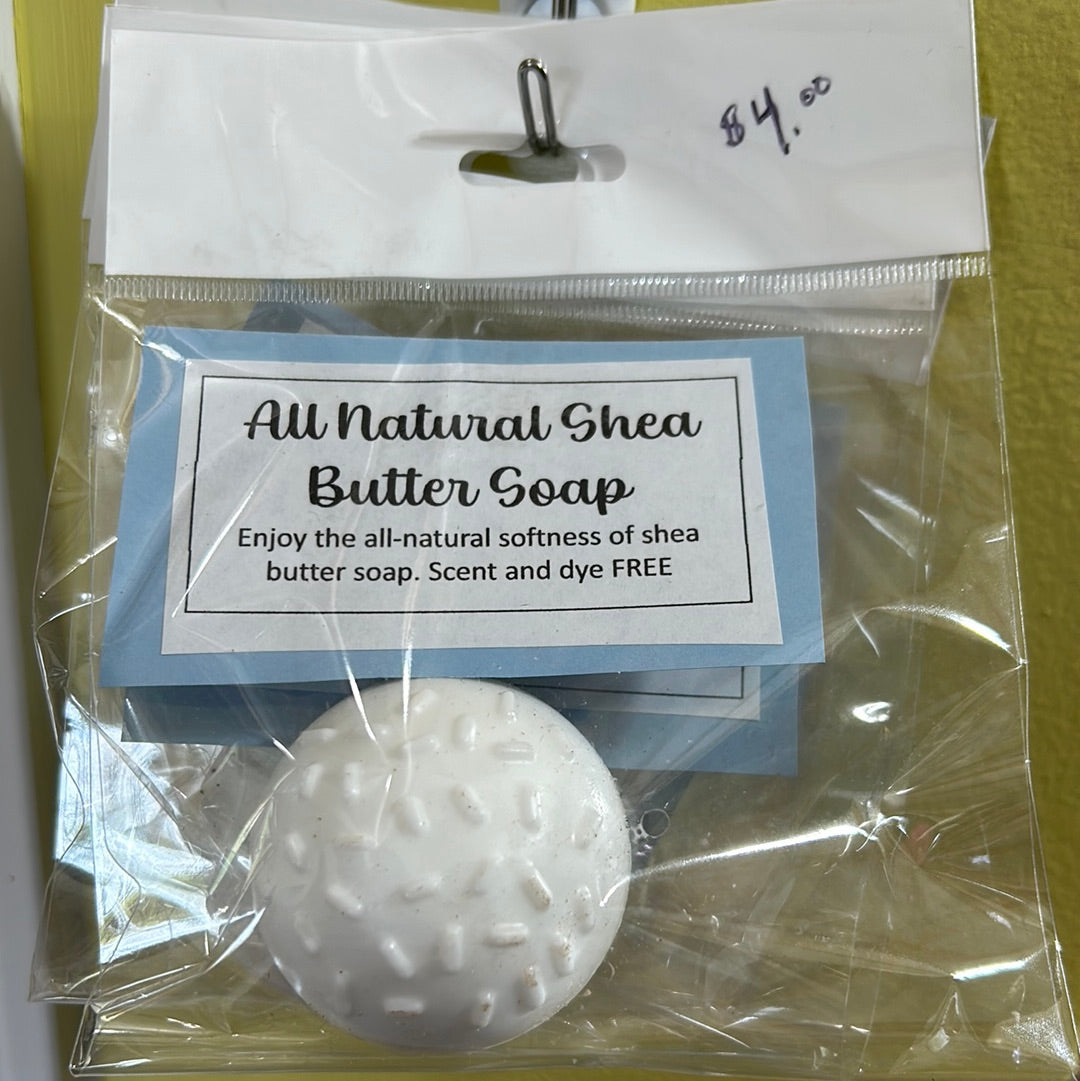 Shea Butter Soap Scent Free and Dye Free (small)