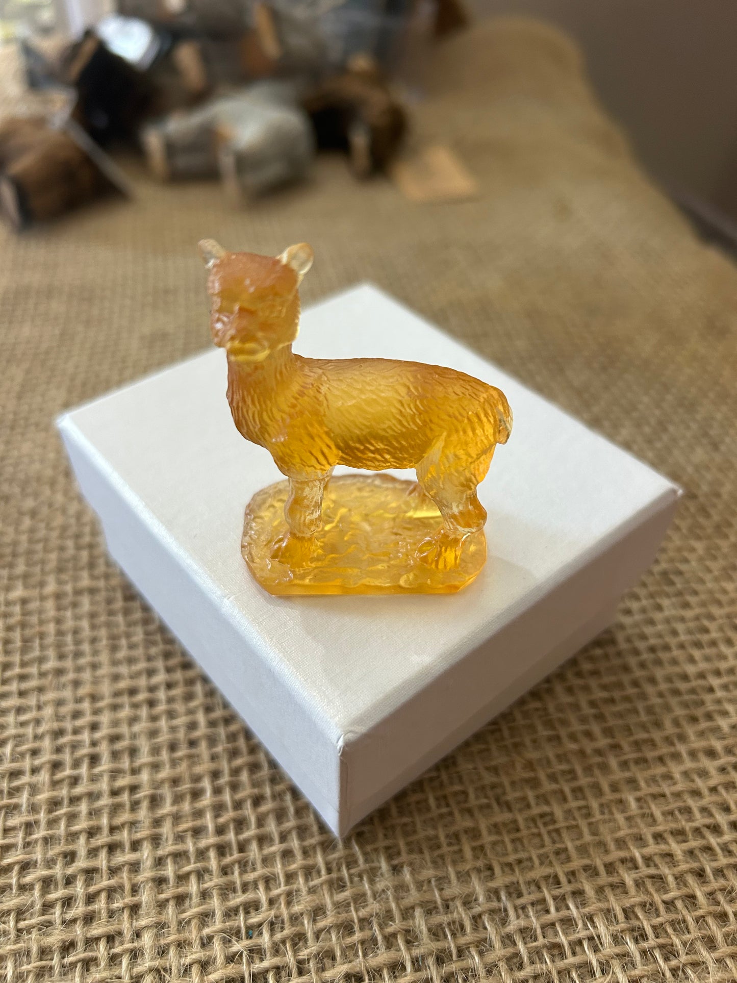 Jeweled Alpaca Figurine