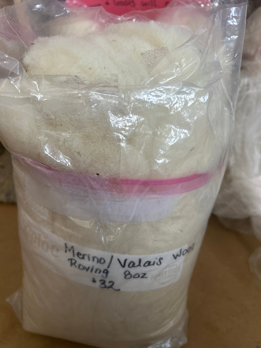 Merino/Valais Wool Roving