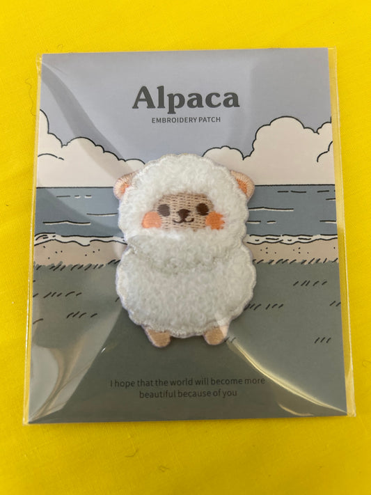 Alpaca Embroidered Patch