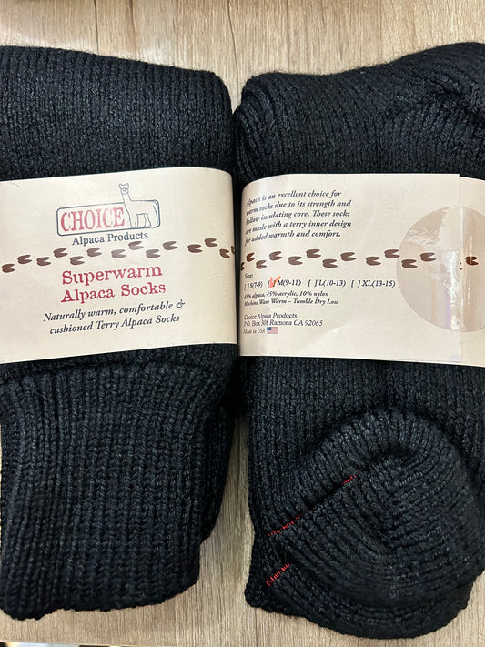 Alpaca Superwarm Socks size medium 9-11